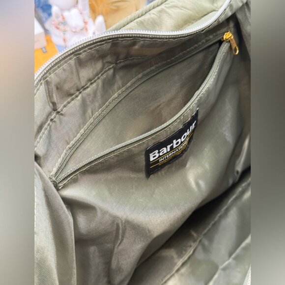 🆕 BARBOUR INTL 🧿 NWT Monaco Quilted Tote Bag, Envy Olive * SAMPLE * - Picture 13 of 16